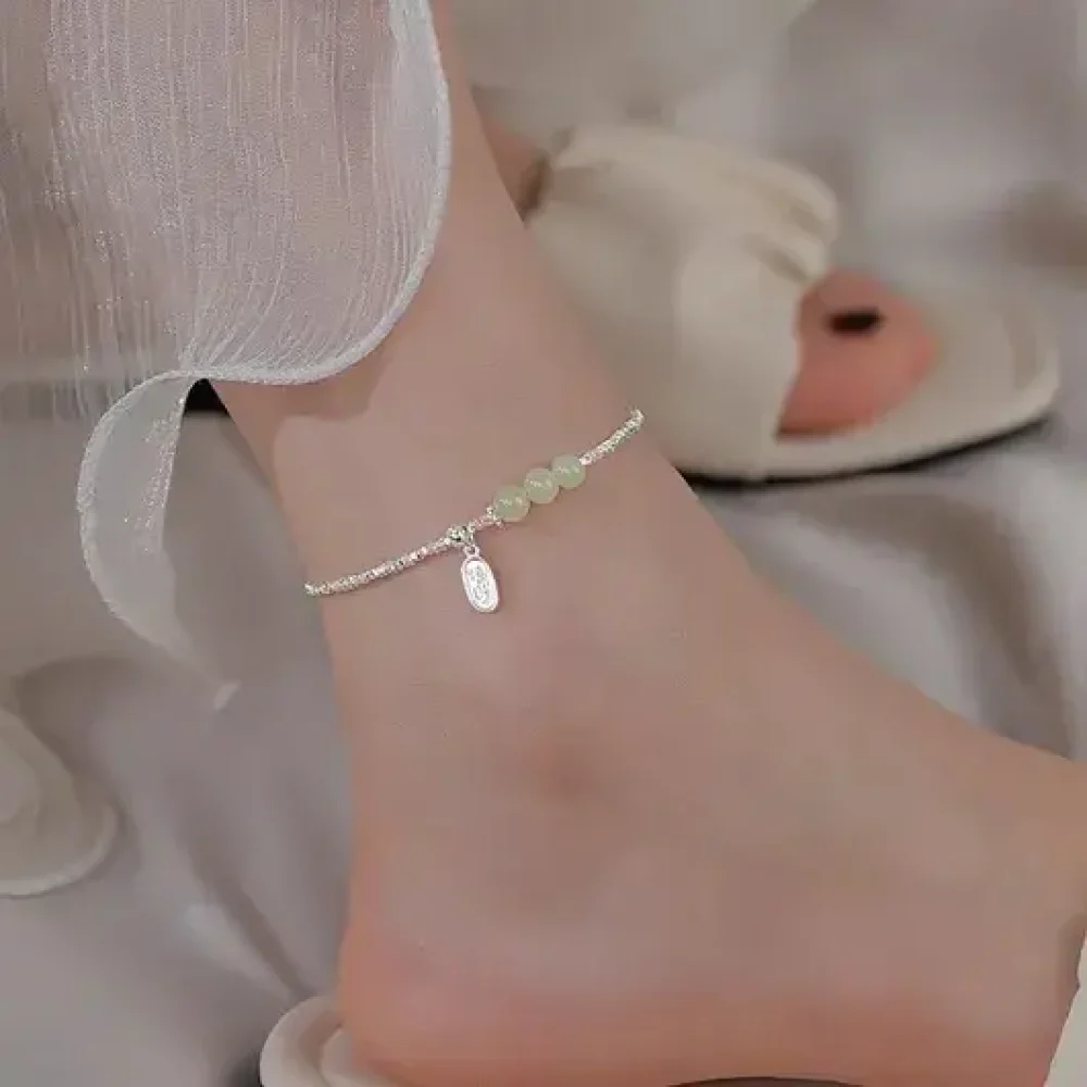 Jade Glow Anklet
