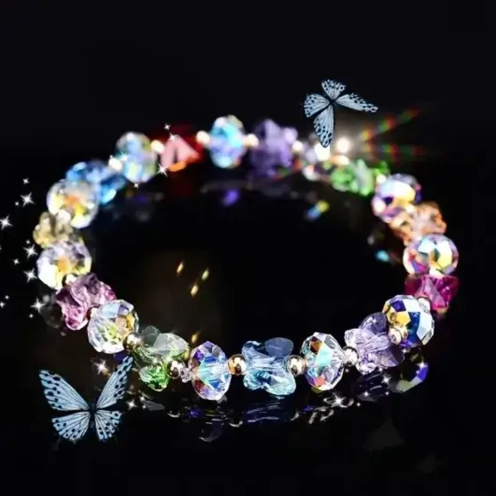 Rainbow Butterfly Bracelet