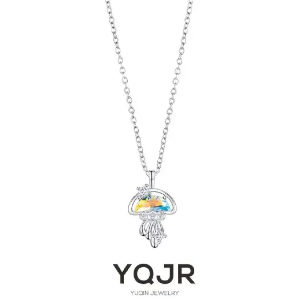 Rainbow Jellyfish Necklace