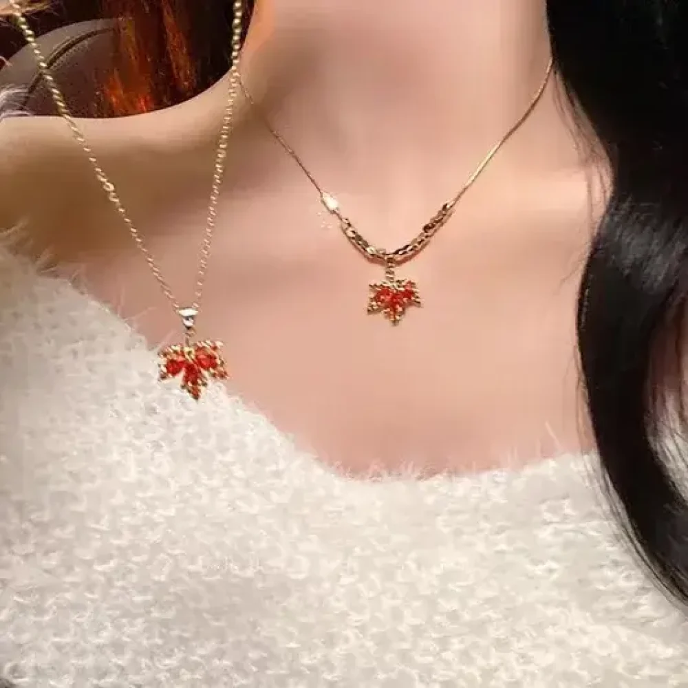 Red Blossom Necklace